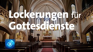 Lockerungen für Gottesdienste geplant [upl. by Eeralih]