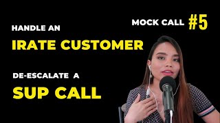 How to Handle an Irate Customer in a Dead End Mock Call [upl. by Namrak]