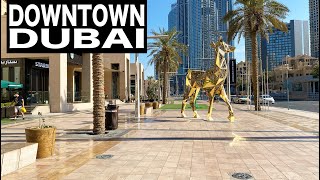 Downtown Dubai Complete Walk  4K  Dubai Tourist Attraction [upl. by Press939]