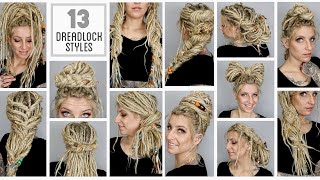 13 Easyish Dreadlock Styles [upl. by Acinomed]