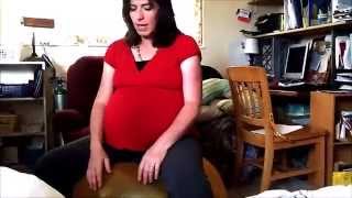 Pregnant at 43 Week 394 Any day now Pendulous belly Sleep Contractions [upl. by Aracal]