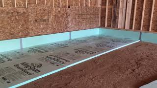 Insulating concrete floor How to prepare to lay down foam board [upl. by Ahtram134]