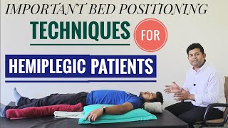 HOW TO POSITION A HEMIPLEGICPARALYSIS PATIENT IN SUPINE LYING PART1 [upl. by Irrot990]