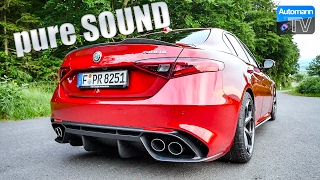 Alfa Giulia Quadrifoglio 510hp  pure SOUND 60FPS [upl. by Nyral]