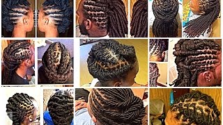 60 SIMPLE LOCSTYLES IDEAS for short medium and long locs [upl. by Annaitsirk]