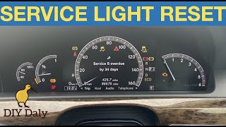 Mercedes S Class Service light reset W221 [upl. by Breanne]