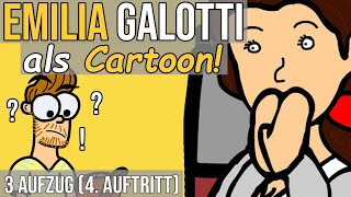 Emilia Galotti Lessing als Cartoon 3 Aufzug 4 Auftritt [upl. by Eleen]