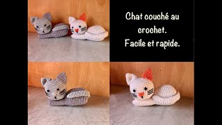 Tuto chat couché au crochet [upl. by Hadeehuat]