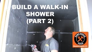 How to Build a WalkIn Shower Part 2 Wedi PanelsStepbyStep  by Home Repair Tutor [upl. by Goulette]