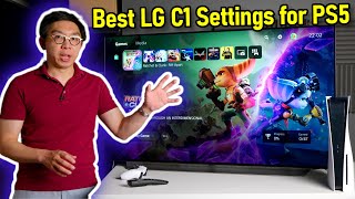 LG C1 Best Settings for PS5 Gaming  SDR HDR HGiG amp Game Optimiser Settings [upl. by Sherwynd]