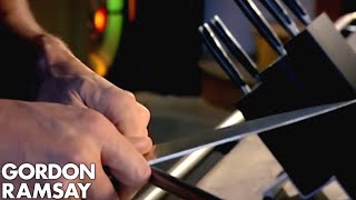 How To Sharpen A Knife  Gordon Ramsay [upl. by Iohk]