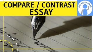 How to write a compare and contrast essay  Wie schreibe ich eine Comparison  Vergleich in Englisch [upl. by Lincoln]