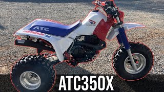 Honda ATC350X Restoration  Test Ride [upl. by Aenyl]