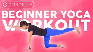 10 minute Yoga for Beginners  Beginner Yoga Workout for Strength amp Weight Loss [upl. by Ander]