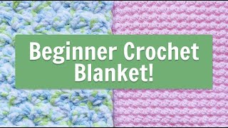 Beginner Crochet Blanket Pattern [upl. by Ulphiah]