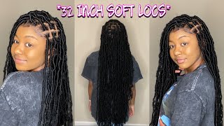 Tutorial  Extended 32” Soft Locs Tutorial [upl. by Aamsa]