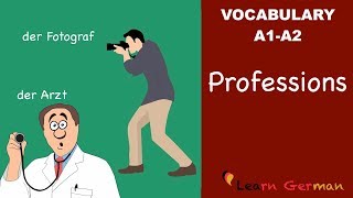 Learn German  German Vocabulary  Professions  Berufe [upl. by Leonhard]