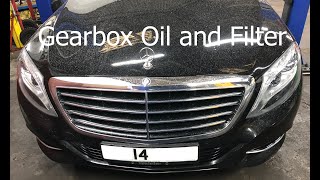 Mercedes S Class How To Change Gearbox Oil And Filter S350 CDI W222 DIY CLS [upl. by Inanuah895]