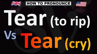 How to Pronounce TEAR Vs TEAR [upl. by Amsirahc]