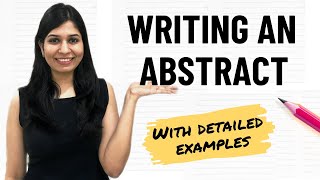 How to write an abstract  Part 2  Abstract writing with examples [upl. by Eiderf]