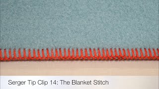 The Serger Blanket Stitch [upl. by Cathy457]