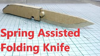 How to make DIY Cardboard Folding Knife [upl. by Enetsirk986]