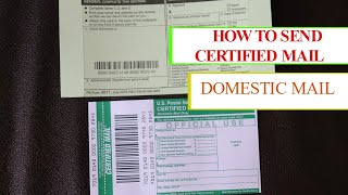 HOW TO SEND amp LABEL CERTIFIED LETTER DOMESTIC MAIL [upl. by Nipsirc631]