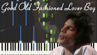 Queen  Good Old Fashioned Lover Boy PianoKaraoke FREE SHEET MUSIC IN DESC As Played by Queen [upl. by Nodababus]