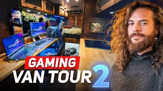 Cozy Vanlife Gaming Van Tour WHATS NEW  Ram Promaster [upl. by Ware]