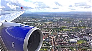 British Airways Airbus A350 Beautiful Approach amp Landing  London Heathrow LHR [upl. by Gabler804]