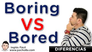 Aprende a diferenciar Bored y Boring con estos 6 ejemplos – Incluye QUIZ digital  Clases inglés [upl. by Gaivn]