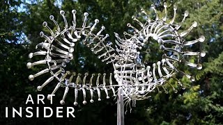 How These Metal Sculptures Move With The Wind [upl. by Akapol]