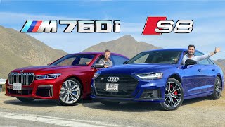 2020 Audi S8 vs BMW M760i  SClass Killers [upl. by Eerej430]