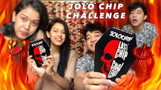 WORLD’S HOTTEST JOLO CHIP EATING CHALLENGE 🔥 WITH BROTHER  Varsha Thapa [upl. by Reizarf]