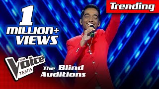 Hesara Bandara  Teri Deewani  Blind Auditions  The Voice Teens Sri Lanka [upl. by Landri]