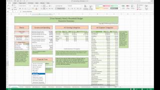 Household Budget Template and Tutorial Excel [upl. by Antoine]