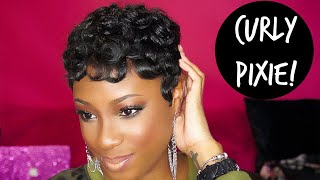 HOW TO Achieve The CURLY PIXIE Hairstyle  Lorissa Turner [upl. by Theta]