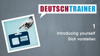 German for beginners A1A2  Deutschtrainer Introducing yourself [upl. by Nirok]