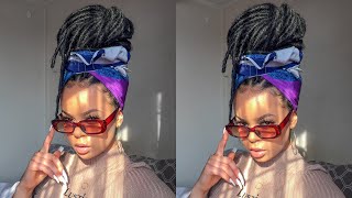 11 QUICK amp EASY FAUX LOCS HAIRSTYLES  Headwrap Styles [upl. by Campbell]