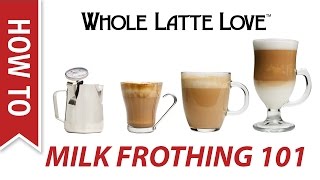 Milk Frothing for Beginners [upl. by Ramah]