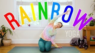 Rainbow Yoga 🌈 Yoga For All Ages 🌈 17Minute Yoga Practice [upl. by Ardis]