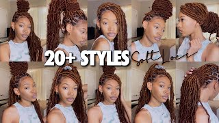 UPDATED HOW TO STYLE SOFT LOCS IN 20 WAYS EASY [upl. by Eseilana]