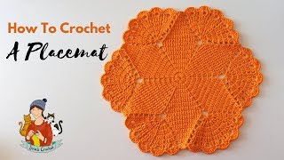 How To Crochet A Placemat  Doily [upl. by Nelrsa]