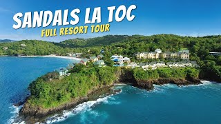 Sandals Regency La Toc St Lucia  Full Walkthrough Resort Tour amp Review  4K 2021 [upl. by Dorthy]