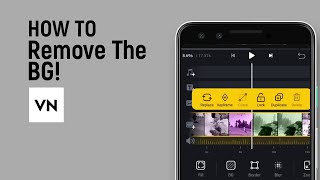 How to Remove the Background in VN Editor app easy [upl. by Laerol]