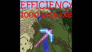 How to get efficiency 1000 pickaxe Minecraft under 112 [upl. by Thinia]