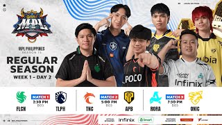 🔴 LIVE  MPL PH S15  FILIPINO  Week 1 Day 2 [upl. by Harraf]