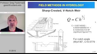 Field Methods in Hydrology Chapter 9 Streamflow Measurement [upl. by Jamison]