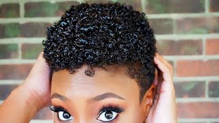 HOW TO Simple Tapered TWA Wash N Go Routine [upl. by Fuld262]