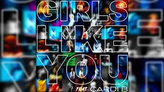 Maroon 5 Cardi B  Girls Like You Official Instrumental [upl. by Neelat]